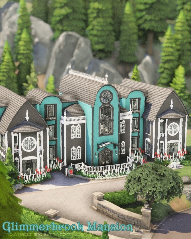Sims 4 Glimmerbrook Mansion at Helga Tisha