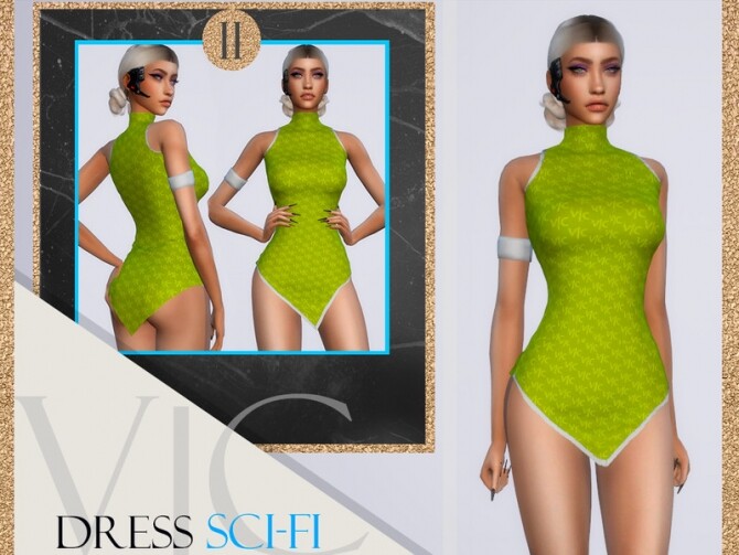 Sims 4 DRESS APOCALYPSE SCI FI II by Viy Sims at TSR