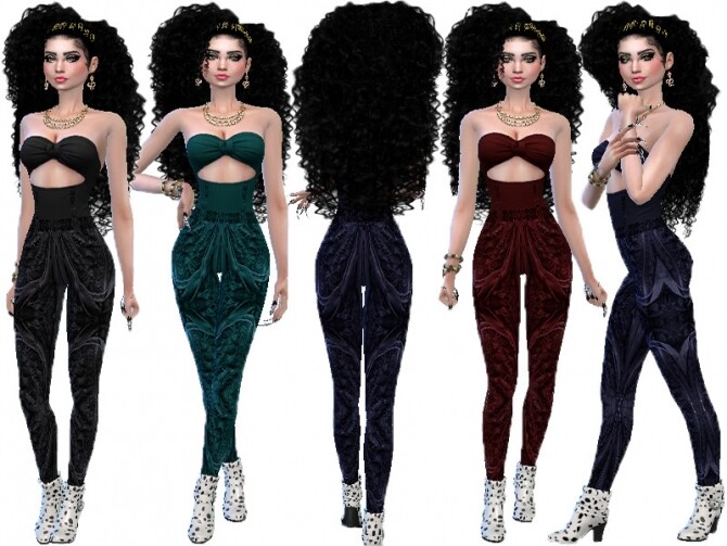 Sims 4 Dark colors denim outfits by TrudieOpp at TSR