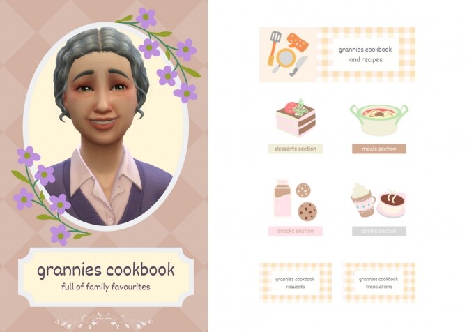 Sims 4 Grannies Cookbook by Littlbowbub at Mod The Sims
