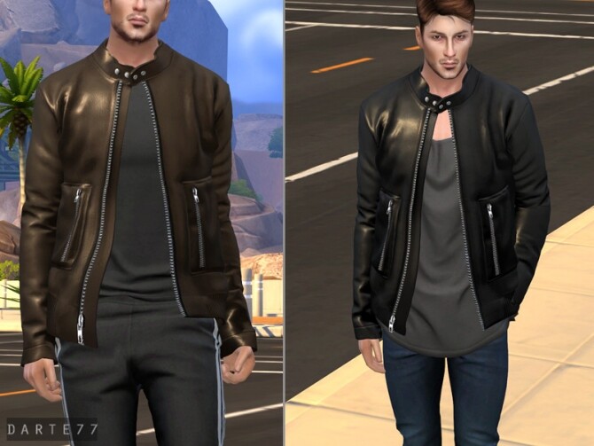 Sims 4 Racer Jacket Acc Male by Darte77 at TSR