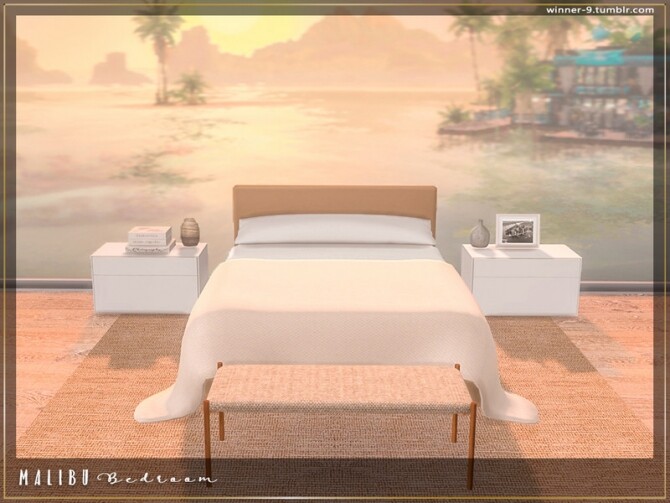 Sims 4 Malibu Bedroom by Winner9 at TSR