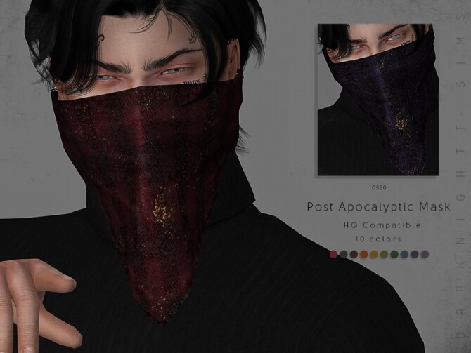 Sims 4 Post Apocalyptic Mask by DarkNighTt at TSR