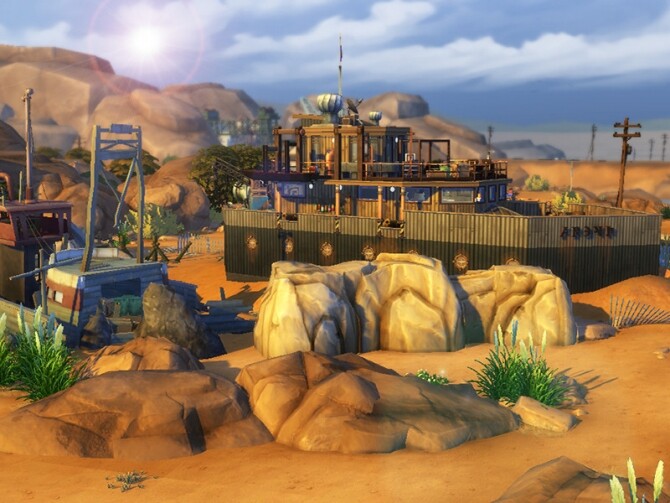 Sims 4 FURIA post apocalyptic shipwreck by dasie2 at TSR