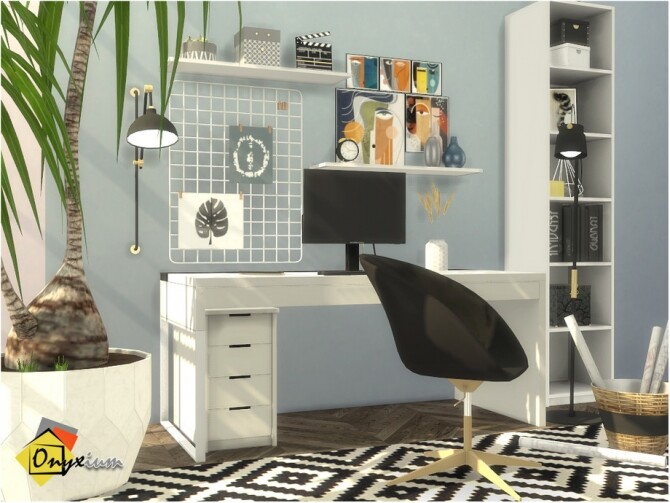 Sims 4 Croydon Study Room by Onyxium at TSR