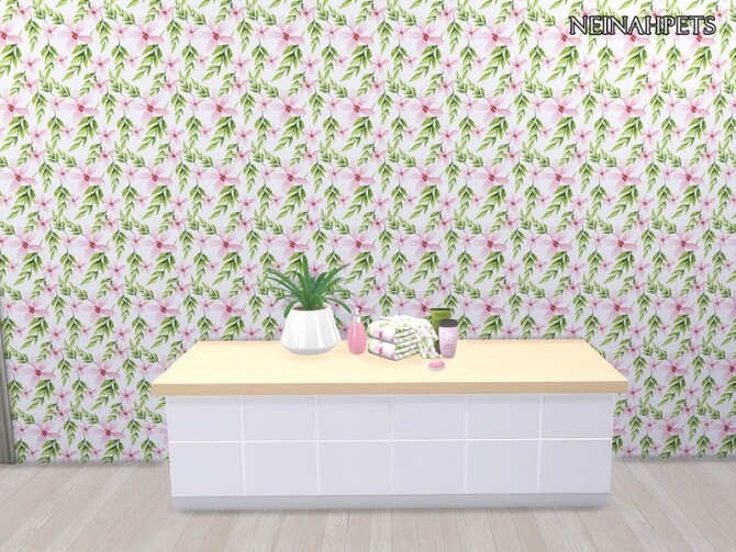 Sims 4 Blossom Wallpaper by neinahpets at TSR