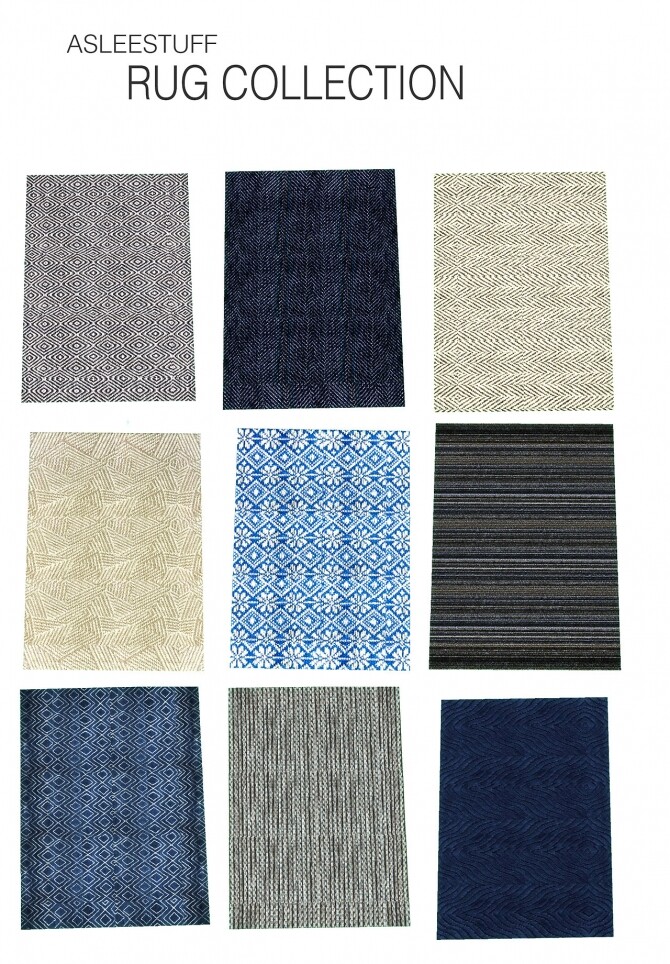 Sims 4 Rug Collection at Aslee Stuff