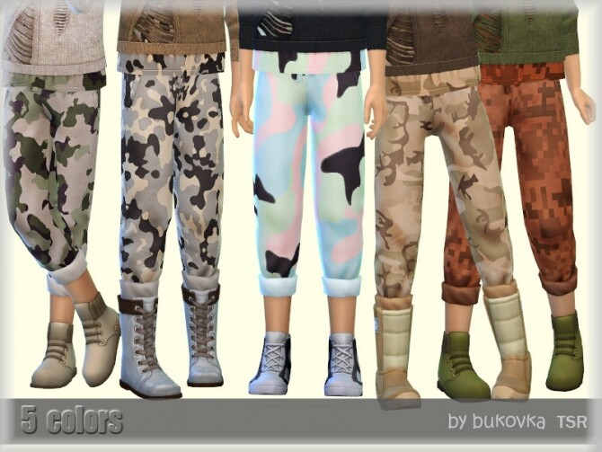 Sims 4 Pants Apocalypse child by bukovka at TSR