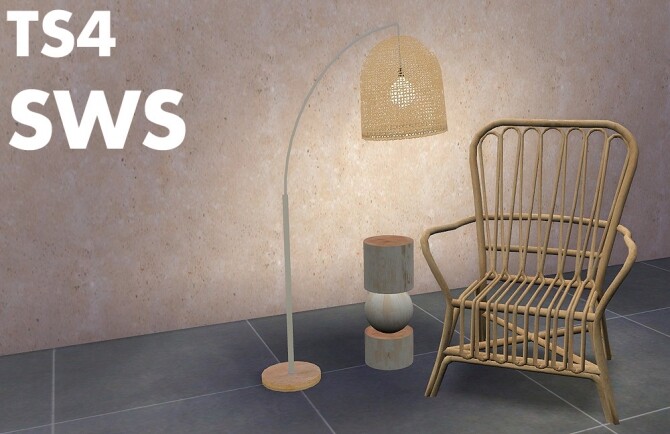 Sims 4 Storsele chair, Nomad table & Alisha lamp recolors at Riekus13
