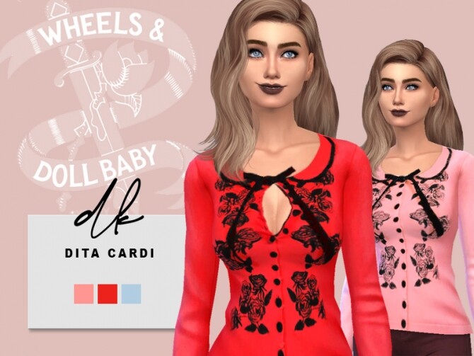 Sims 4 Wheels & Doll Baby Dita Cardi at DK SIMS