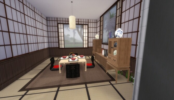 Sims 4 Japanese house for the suburbs by karriekitten at Mod The Sims