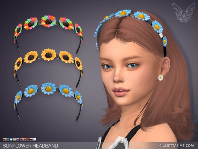 Sims 4 Sunflower Headband For Kids at Giulietta