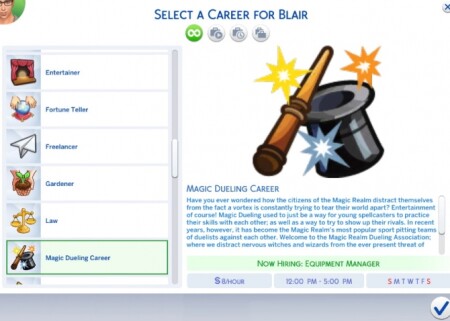 Magic Dueling Career by Tag727 at Mod The Sims
