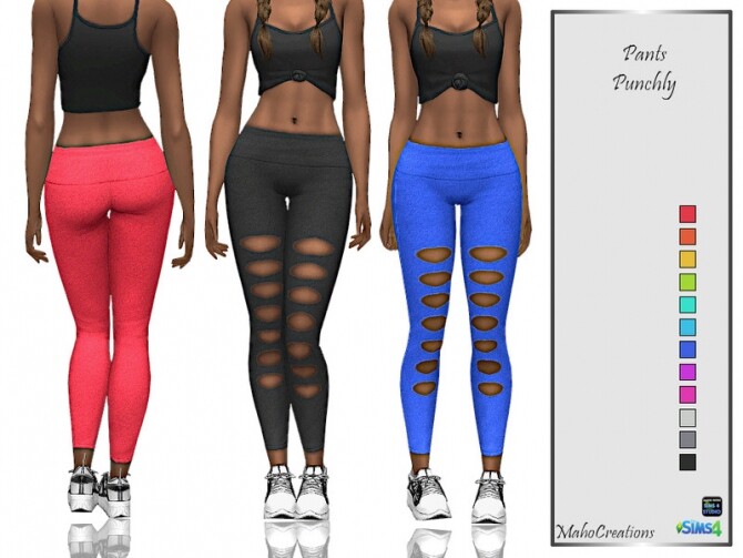 Sims 4 Pants Punchly by MahoCreations at TSR