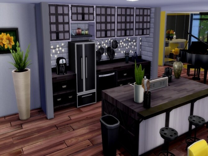 Sims 4 Modern rich house by GenkaiHaretsu at TSR