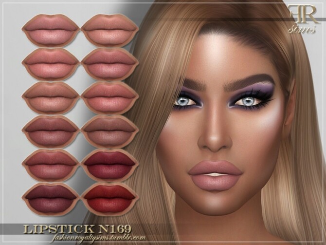 Sims 4 FRS Lipstick N169 by FashionRoyaltySims at TSR