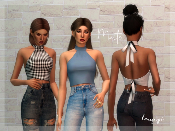 Maite super cute top by laupipi at TSR » Sims 4 Updates