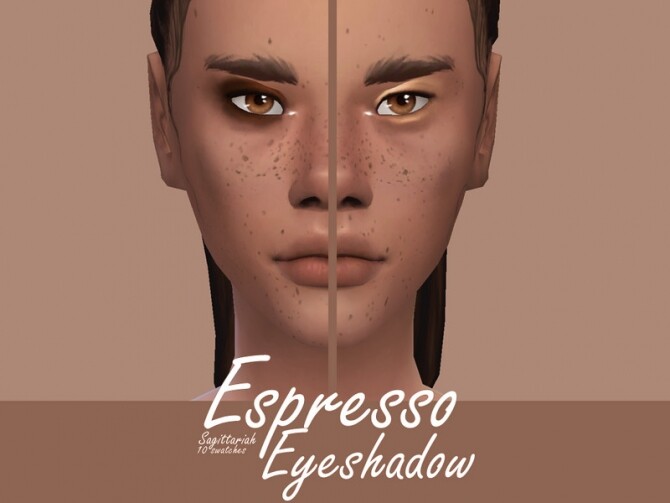 Sims 4 Espresso Eyeshadow by Sagittariah at TSR