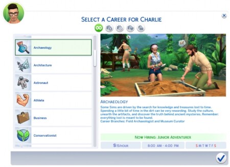 Archaeology Career by Retr0 at Mod The Sims