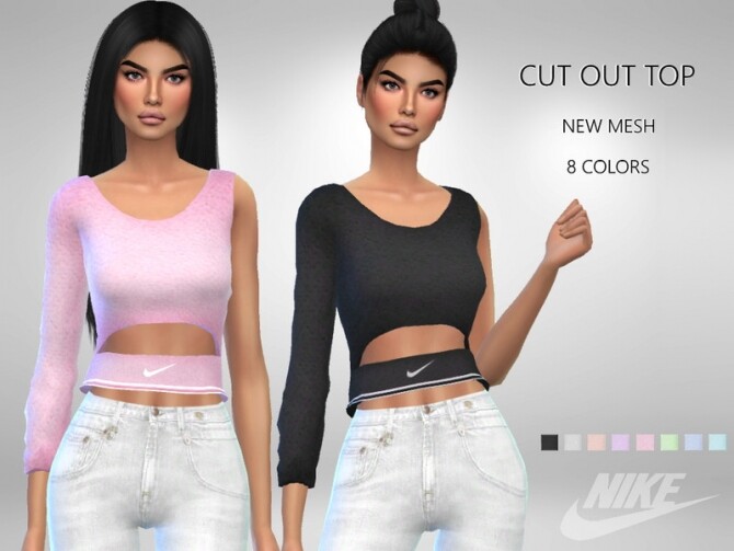 Sims 4 Cut Out Top by Puresim at TSR