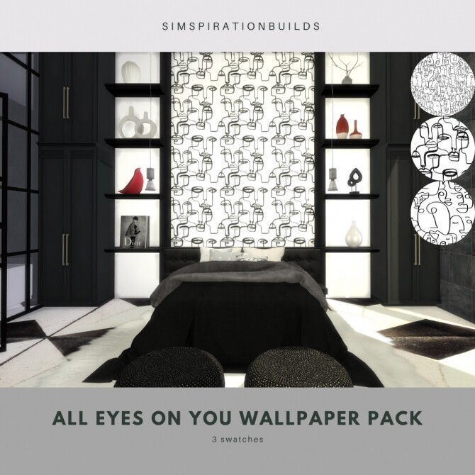 Sims 4 All Eyes On You Wallpaper Pack at Simspiration Builds