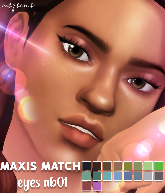sims 4 maxis match default eyes