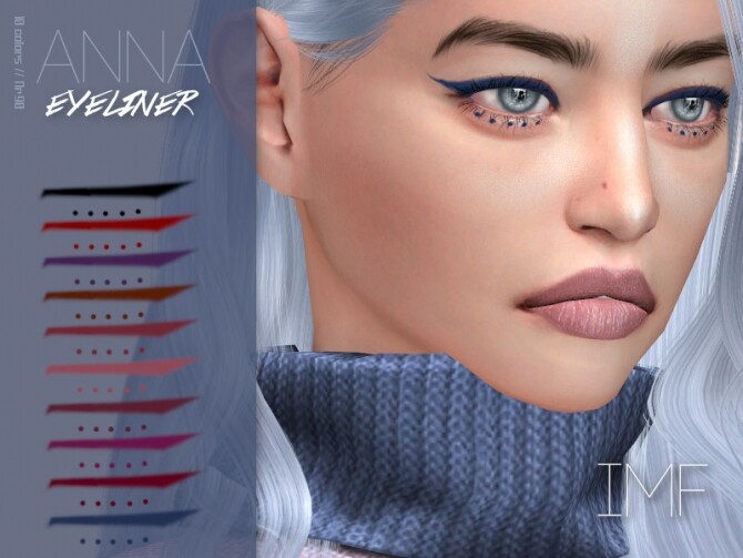 Sims 4 Anna Eyeliner N.90 by IzzieMcFire at TSR