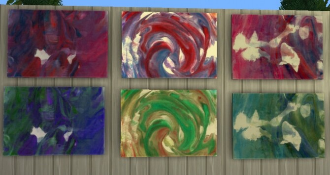 Sims 4 Asynchronicity In Motion paintings by jessiuss at Mod The Sims