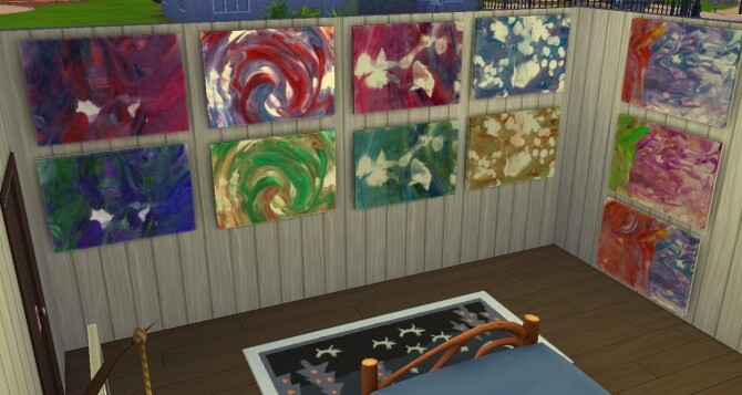 Sims 4 Asynchronicity In Motion paintings by jessiuss at Mod The Sims