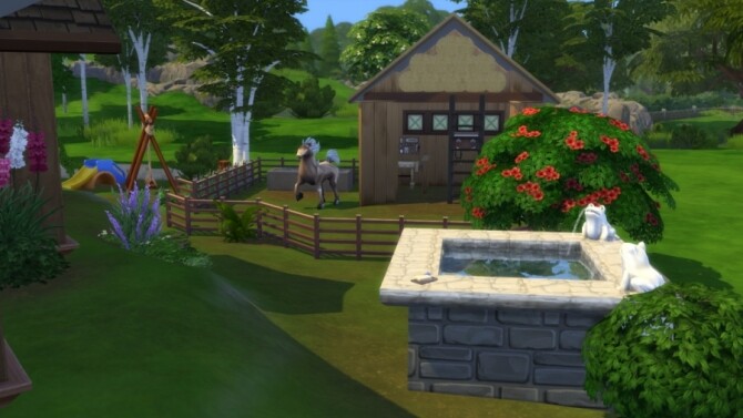 Sims 4 Back to basics farm by Pyrenea at Sims Artists