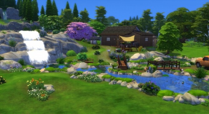Sims 4 Back to basics farm by Pyrenea at Sims Artists