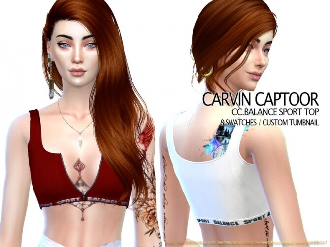 Sims 4 Balance Sport top by carvin captoor at TSR