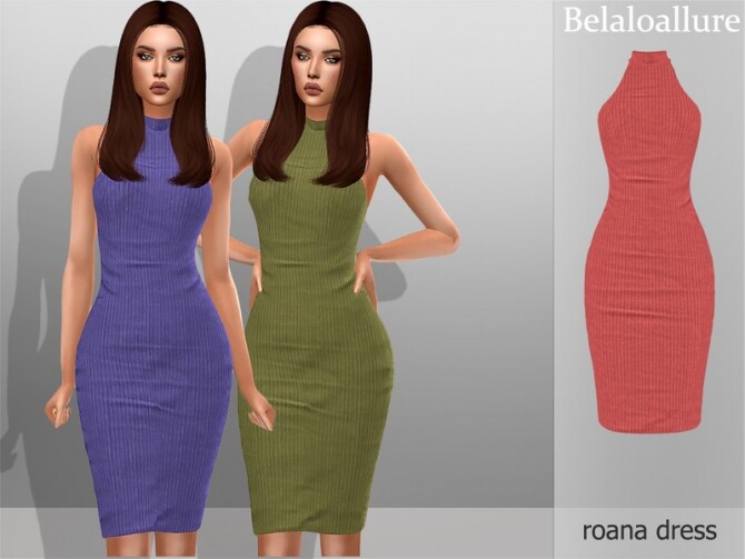Belaloallure Roana Dress By Belal1997 At Tsr Sims 4 Updates