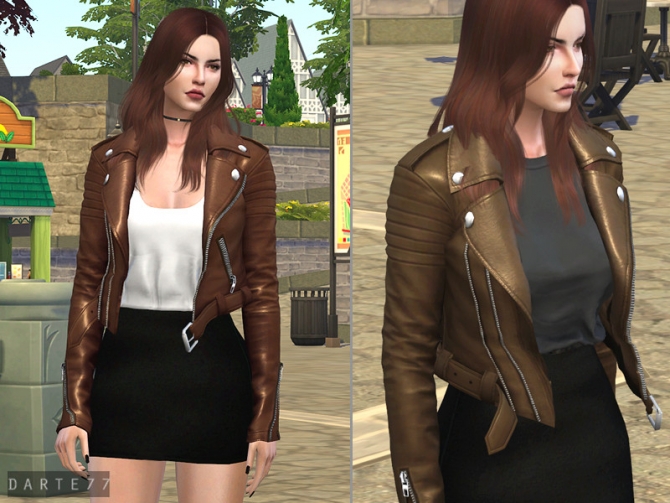 Biker Jacket Acc by Darte77 at TSR » Sims 4 Updates