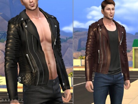 Biker Jacket Males Acc by Darte77 at TSR » Sims 4 Updates