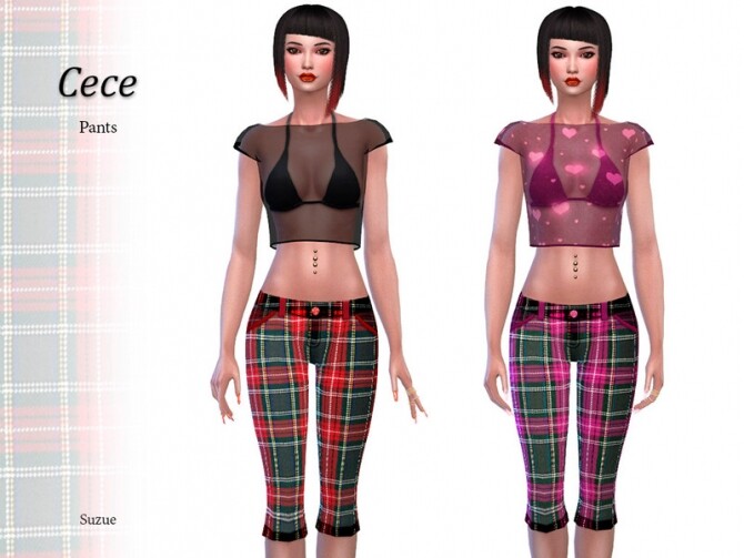 Sims 4 Cece Pants by Suzue at TSR