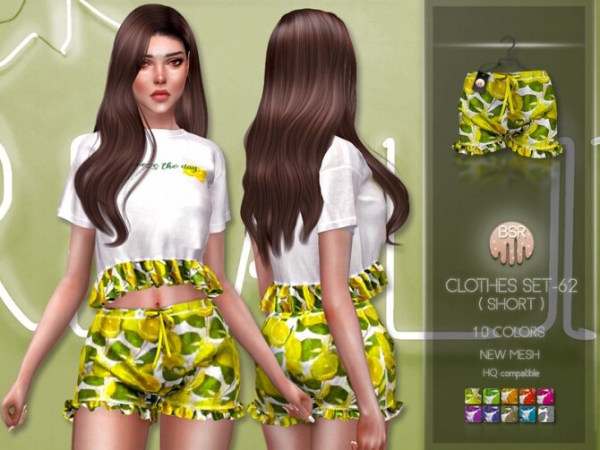 Sims 4 Clothes SET 62 (SHORT) BD242 by busra tr at TSR