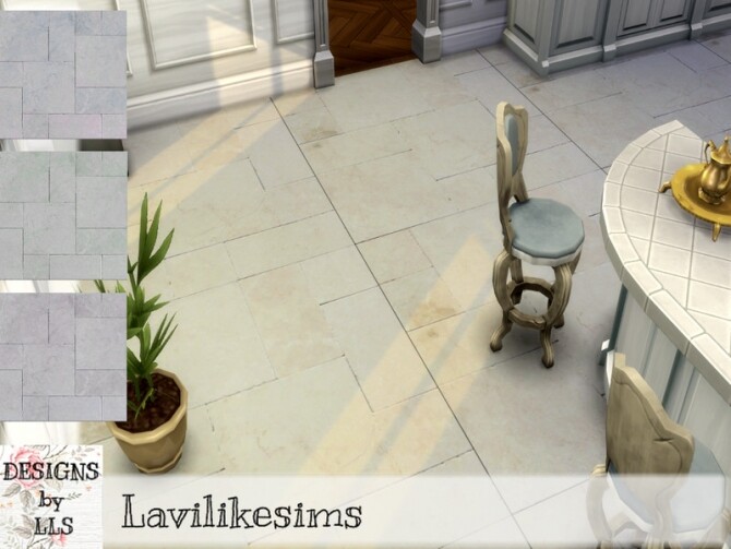 Sims 4 Darcy Tiled Floor by lavilikesims at TSR