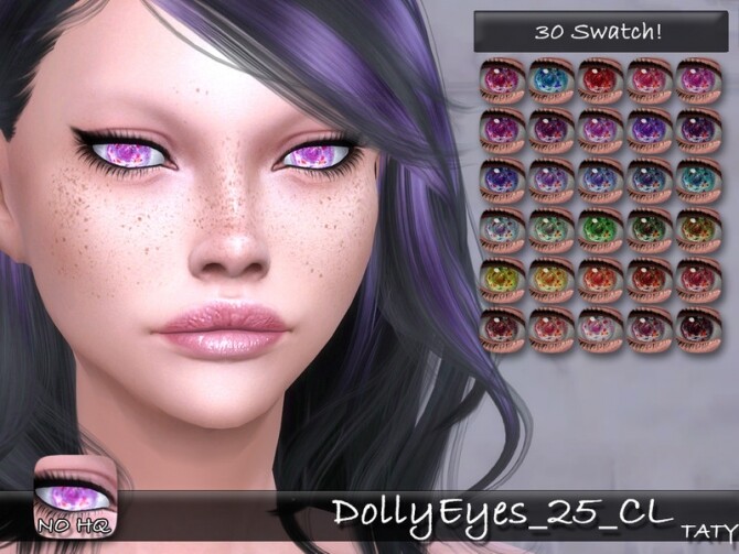 Sims 4 Dolly Eyes 25 CL by tatygagg at TSR
