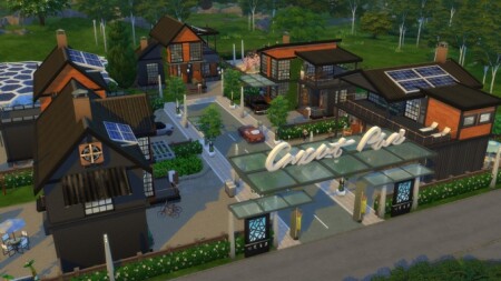 ECO LIFESTYLE NEIGHBORHOOD – 5 Houses on 1 Lot by bradybrad7 at Mod The Sims