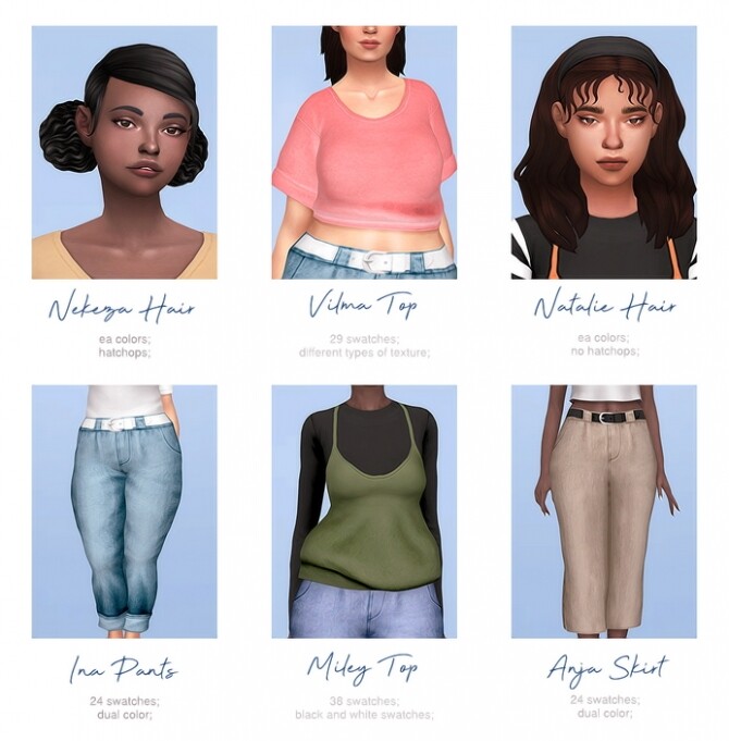 Sims 4 Egirl Collection by EnriqueS4 & Isjao