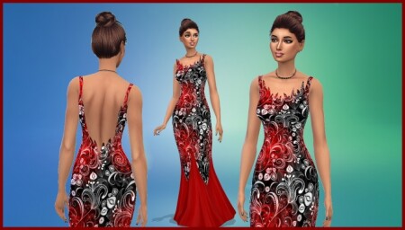 Evening dress by hippy70 at Mod The Sims