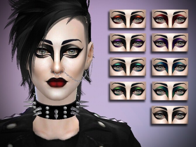 Sims 4 Eyeshadow Siouxie by thaisherrera at TSR