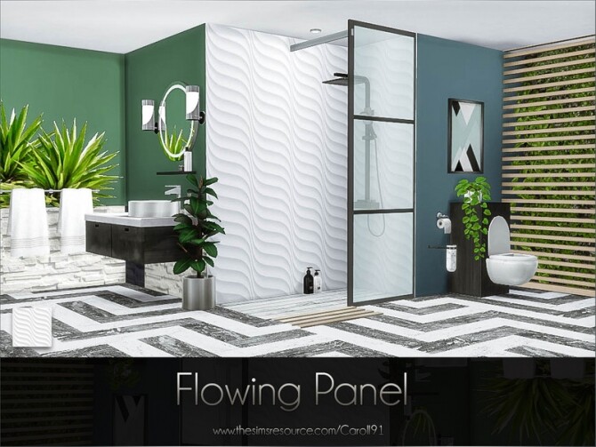 Sims 4 Flowing Panel by Caroll91 at TSR