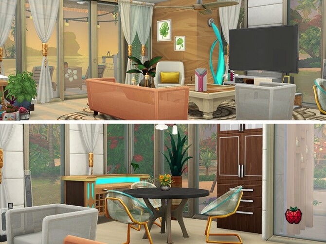 Sims 4 Gina house noCC by melapples at TSR