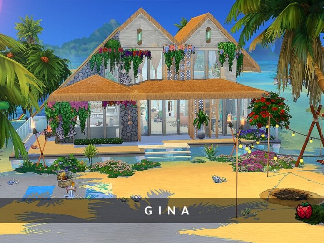 Sims 4 Gina house noCC by melapples at TSR