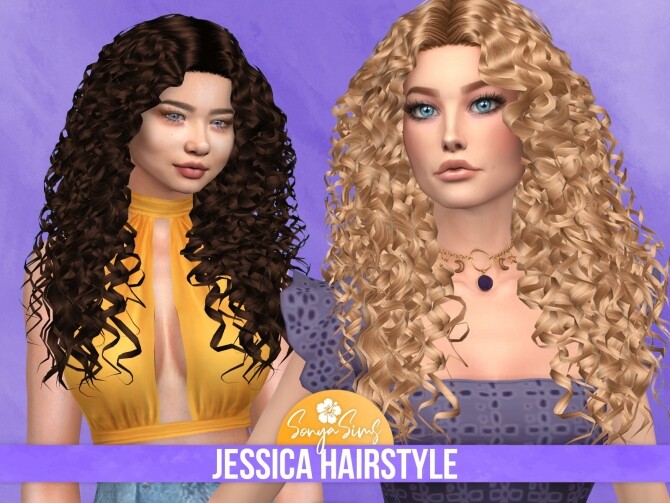 Sims 4 JESSICA HAIRSTYLE at Sonya Sims