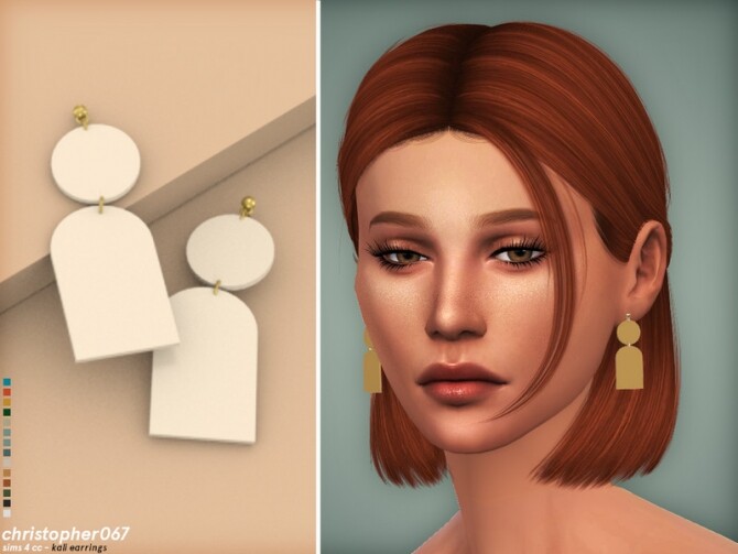 Sims 4 Kali Earrings by Christopher067 at TSR