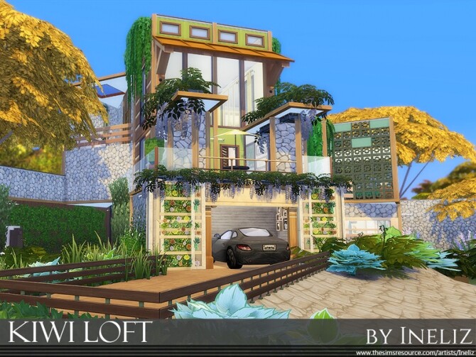 Sims 4 Kiwi Loft by Ineliz at TSR