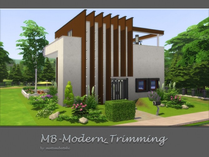 Sims 4 MB Modern Trimming house by matomibotaki at TSR